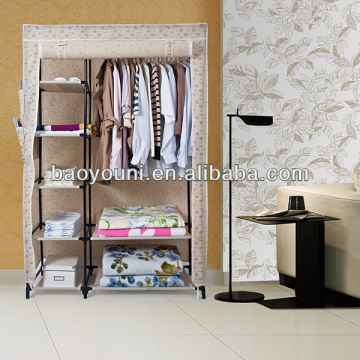 BAOYOUNI canvas clothes storage rack clothes storage design rack cloest organizer storage rack 1213