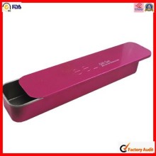 custom food packing slide gift tin box