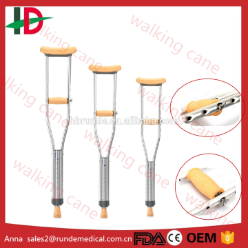Modern Aluminum lightweight portable elderly hand crutches