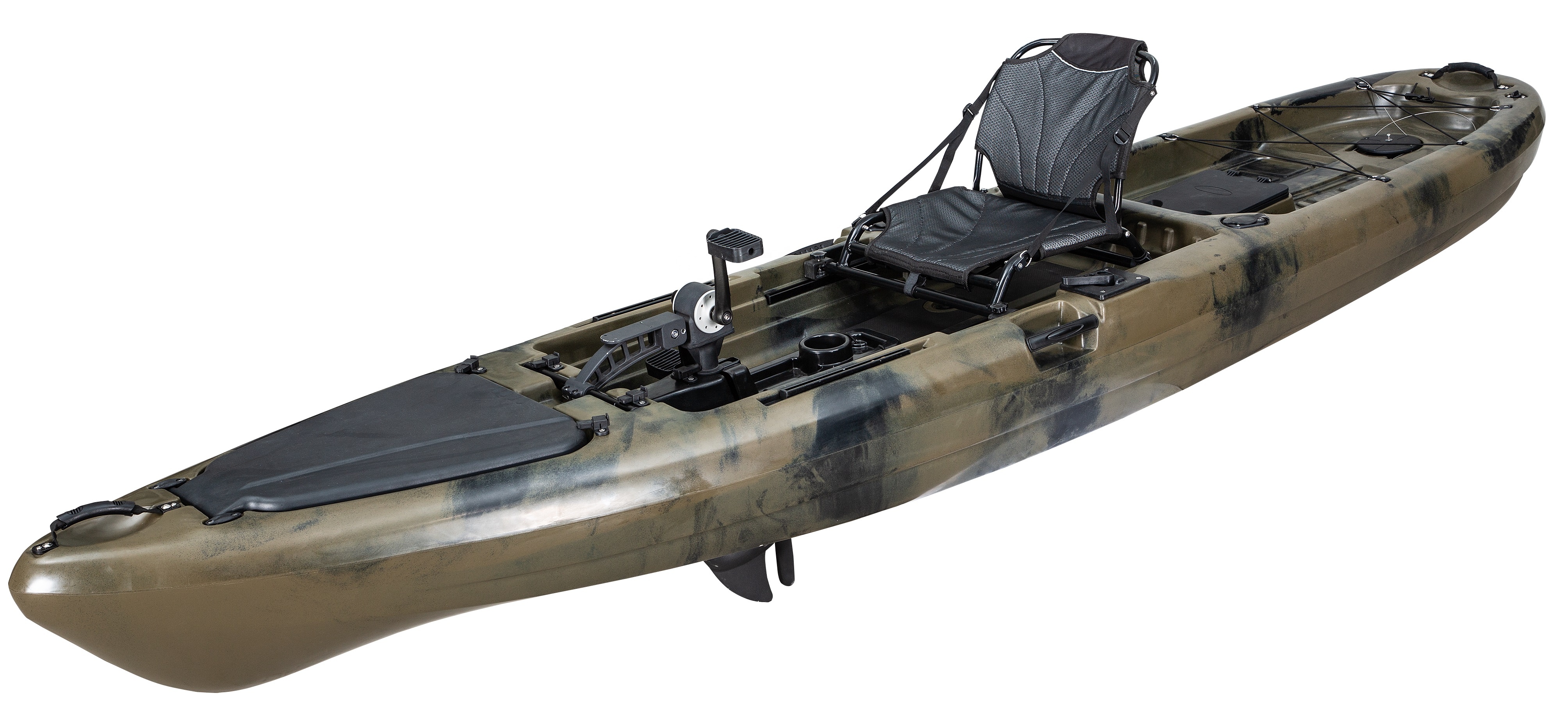2020 China OEM wholesale sea pedal single fishing angler kayak sit on top with aluminum frame seat and kayak accessories