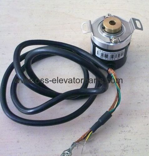 Otis Motor Digital Speed Encoder End Shaft 6mm With Clamping Ring And Spring Plate With Cable 