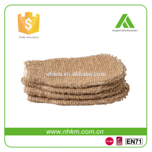 Brown Ramie Tough Scrubbing Bath Glove/Mitt