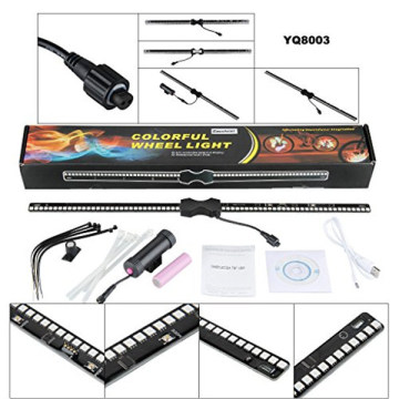 Yq8003 Bicycle Wheel LED Spoke Light with Colorful Programmable