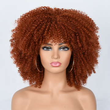 12-18inch avaliable wholsale synthetic curly hair wig