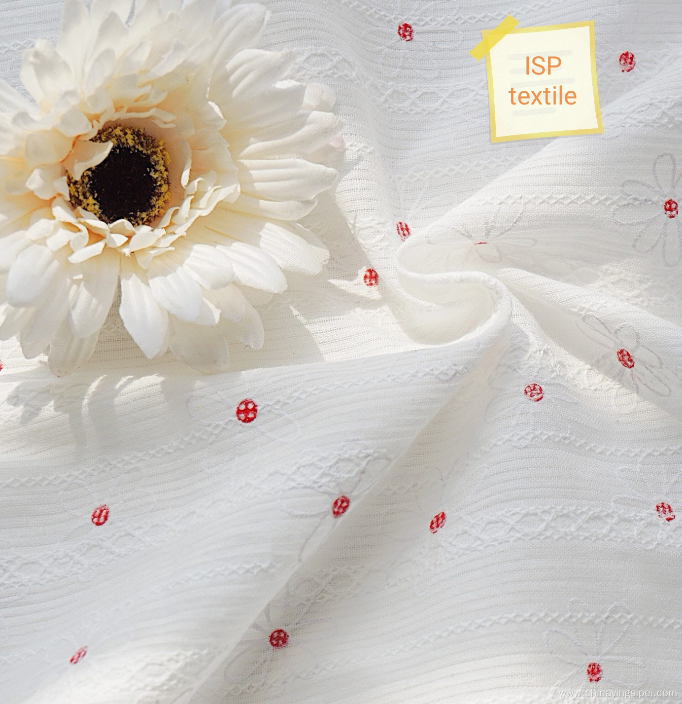 Cotton Embroidery Fabric White Lace Fabric