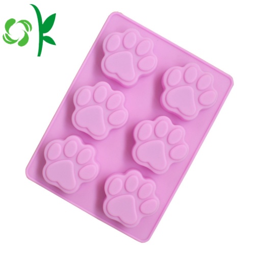 Silicone Handmade Paw 6 đơn vị khuôn mẫu cho xà phòng làm