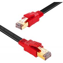 Ekranowany kabel Ethernet RJ45 CAT8 o dużej szybkości 40 Gb/s