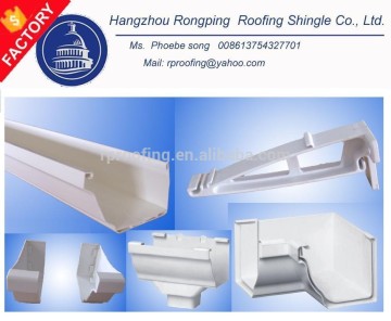 Vinyl downspouts and gutters, pvc rain gutter system