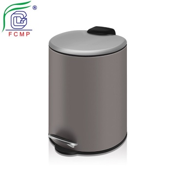 Slim Stainless Steel Dustbin Push Lid Pedal Bin