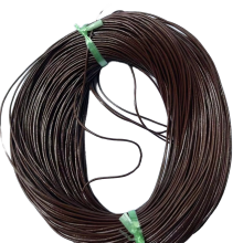 Custom Design 5mm Flat Round Leather Cord for Crafting