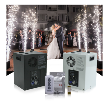 Portable DMX 600W Cold Flame Smoke Machine for Stage Effects - Wedding Fireworks Fountain Spark