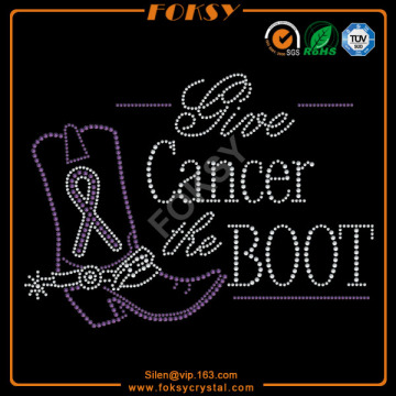 give cancer the boot iron on heat transfers wholesale