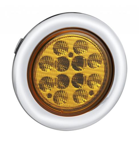 4 Inch Round LED Truck Turning Lamps Chrome