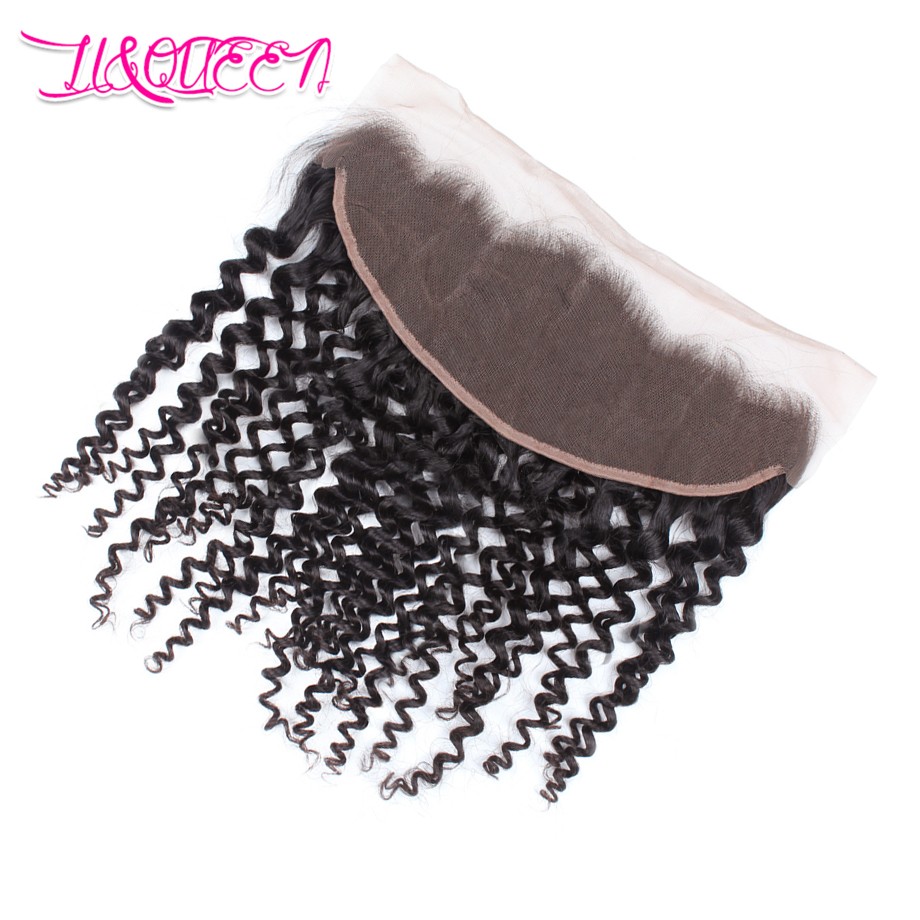 Lace Frontal Closure for full head Spanish curly 100% virgin Remy Peruvian human hair weaving