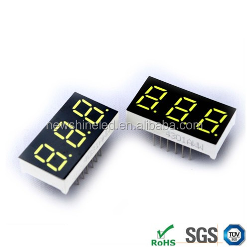 Pure Red 7 segment led display three digit led digital display 0.56 inch led 7 segment display for Low cost digital signage