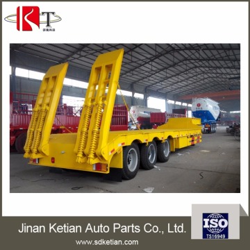 70T Low Bed Truck Trailer, Low Boy Semi Trailer