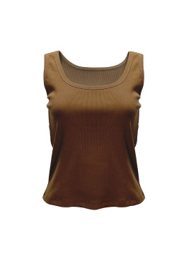 Ladies' brown vest