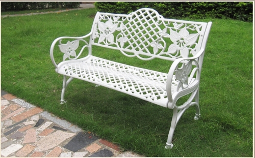 white western modern style cast iron flower pot garden bench