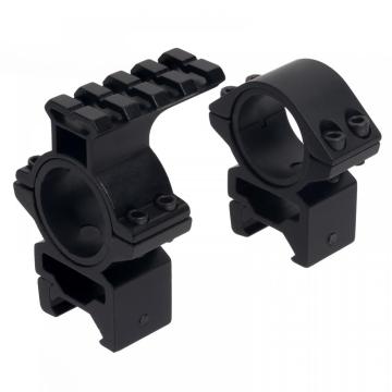 Scope Ring Set 25.4/30mm with Accessory Rail Tops