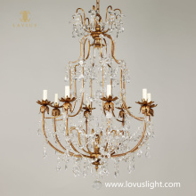 Light luxury small custom candle chandeliers Hotel corridor project chandeliers Shopping mall corridor custom chandeliers