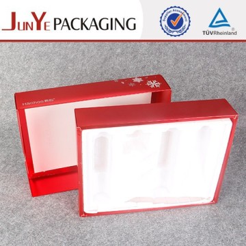 silver hot stamping pvc insert cordboard paper cosmetic box