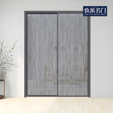 Simple balcony narrow-frame sliding door