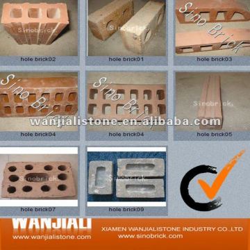 handmade hollow clay brick