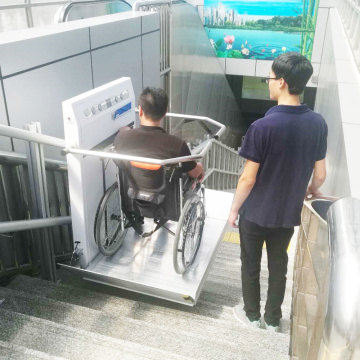 Ascenseur pour fauteuil roulant handicapé sans barrière pour personnes à mobilité réduite