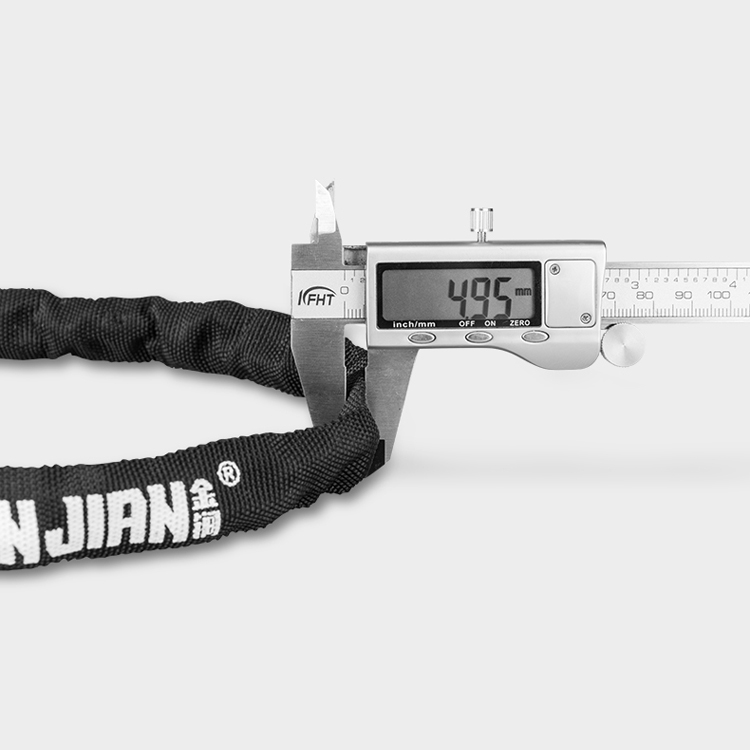 JINJIAN Carbon Steel 4mm X1000mm Chain Cycle Lock Bike Lock Steel Chain Lock Bicycle DIY Sleeve for Kids Bike
