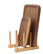 XEENEW Bamboo Wooden Cutting Board Holder - Kitchen Organizer