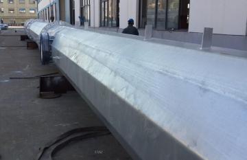 Flange Connected Galvanized Steel Pole