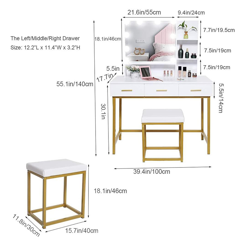 Modern Bedroom Mirror Cabinet