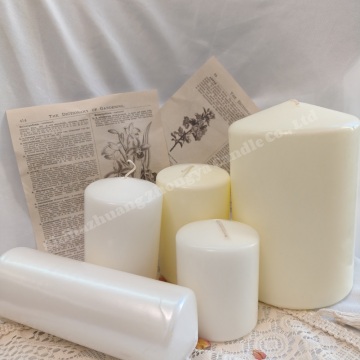 Eco-Friendly Pillar Candle Boxes Long Burning Colored