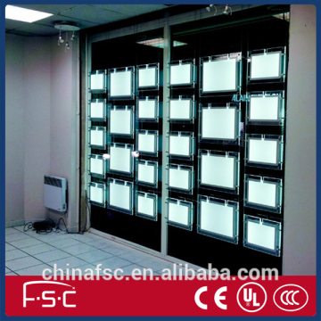 LED estate agent window display