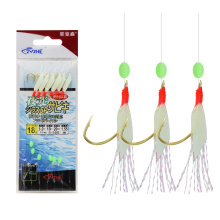 Sabiki Lures with Luminous Beads for Saltwater Fishing
