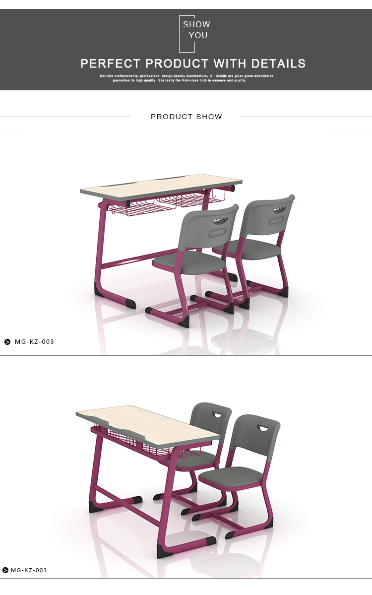 High quality surplus furniture primary desk school table and chair set