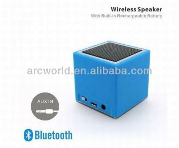 AWS895:Blue Cube Bluetooth mono usb speaker