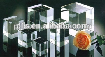 clear cube crystal paperweight