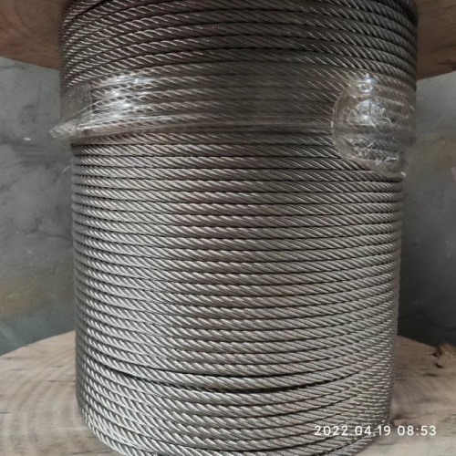 6*7 304 316 stainless steel wire rope