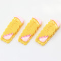 Hot selling Sandwich Koekjes Vormige Hars Cabochon 29*11mm Voor DIY Craft Decor Plaksteen Charms Telefoon Shell Items Spacer