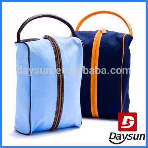 Canvas shoe bag blue travel shoe storage tote shoe bag