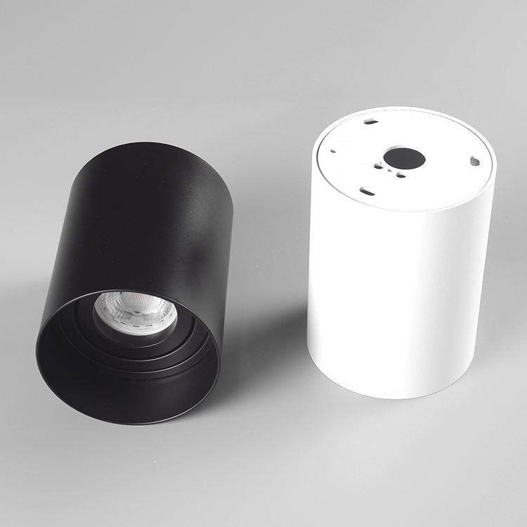 Inner door pure aluminium gu10 surface mounted adjustable downlight fixture
