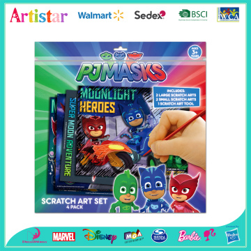 PJMASKS scratch art pad