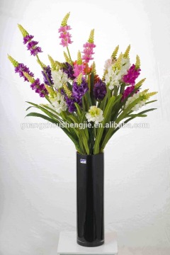 SJ1102028 Lavander silk flowers factory sell directly 2 branches flower