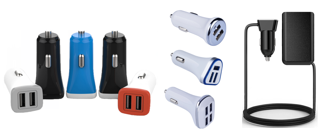 1USB 2USB 3USB 4USB Phone Car Charger