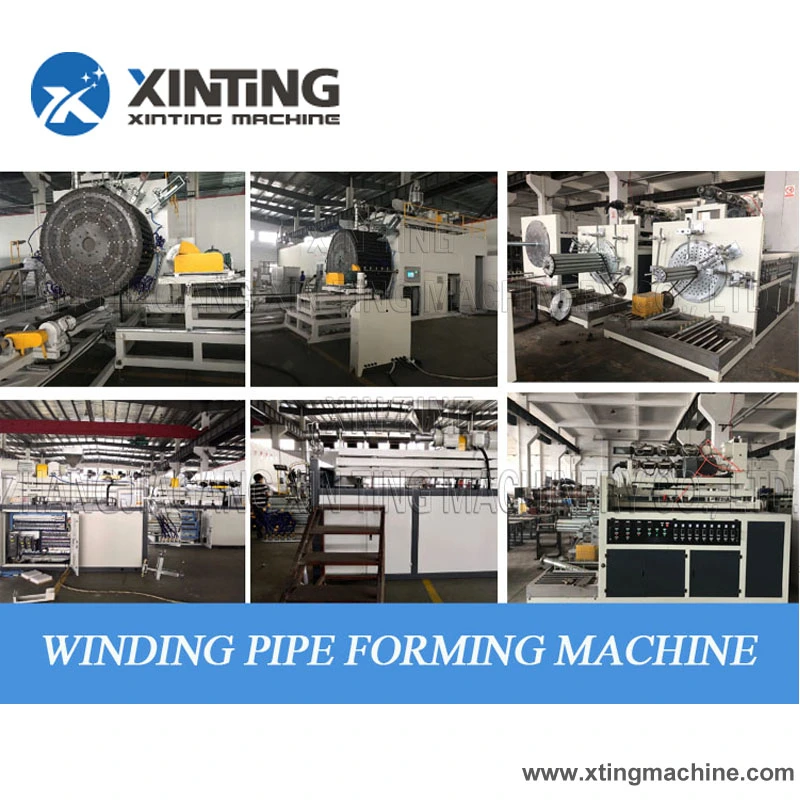 Big Diameter Water Supply HDPE Hollow Wall Winding Pipe Making Machine