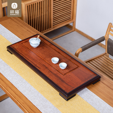 Dry Wet Separation Bamboo Tea Tray