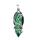 Gemstone Double Hexagonal Prism enveloppé Silver Dragon Stone Pendant Vintage Crystal Dragon Charm Pendants