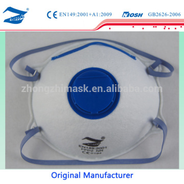 3ply p2 helmet with dust mask valved