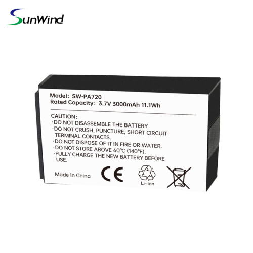 Lithium ion battery for pda Unitech PA720